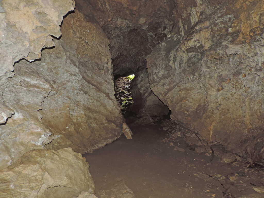 11. Il primo tratto della grotta.